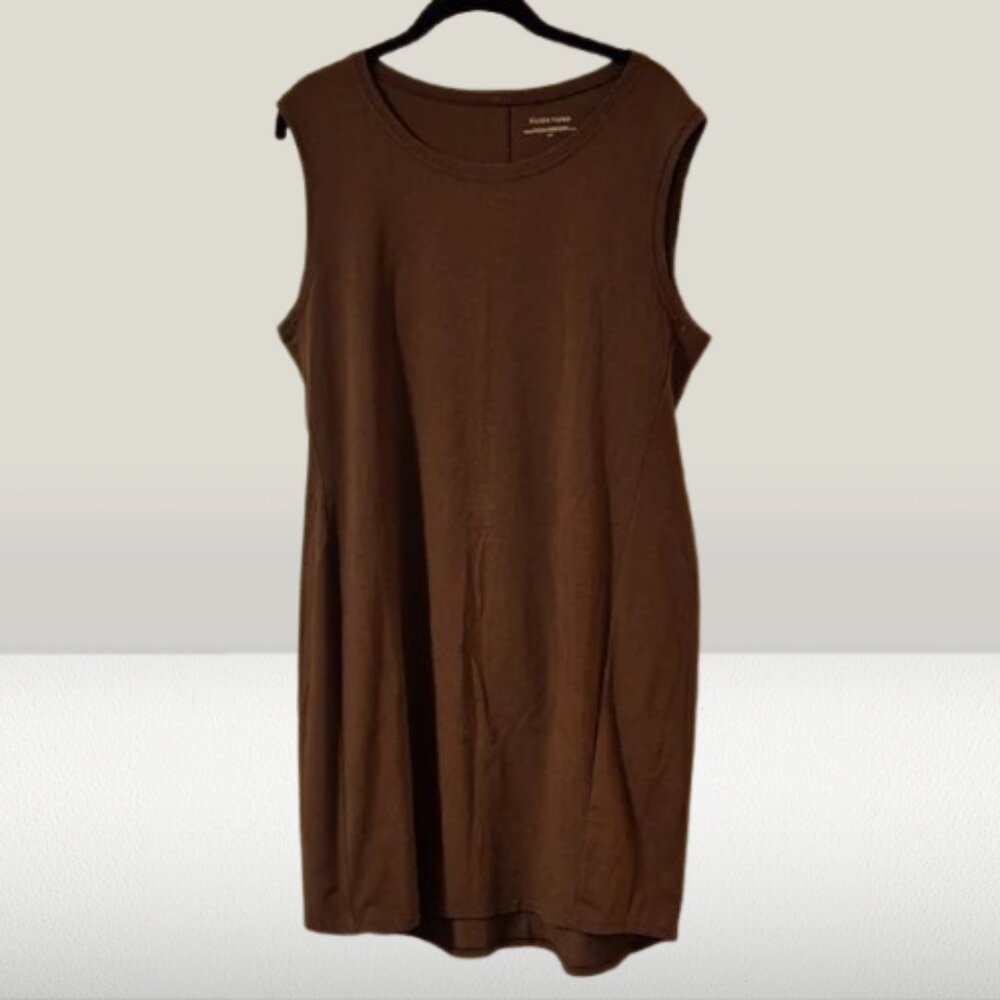 Mahogany Brown Eileen Fisher Tank Dress SizeL